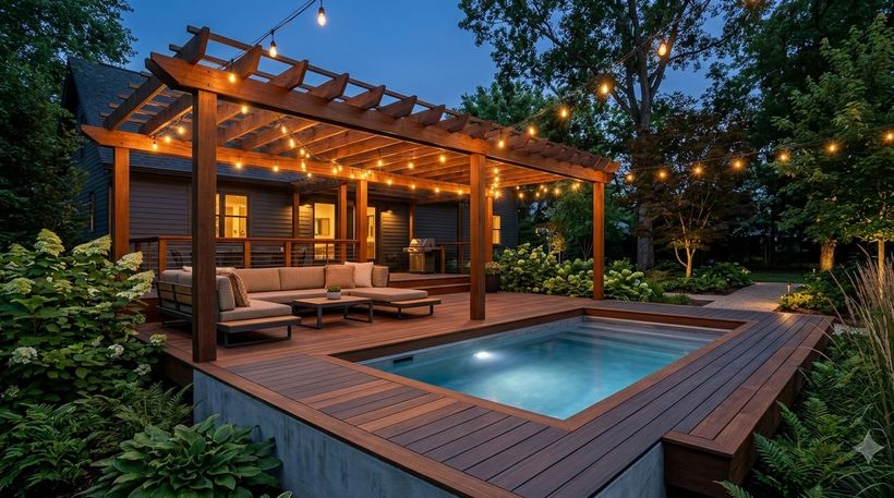 Pergola spa lounge