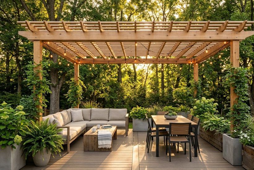 Pergola dining & lounge
