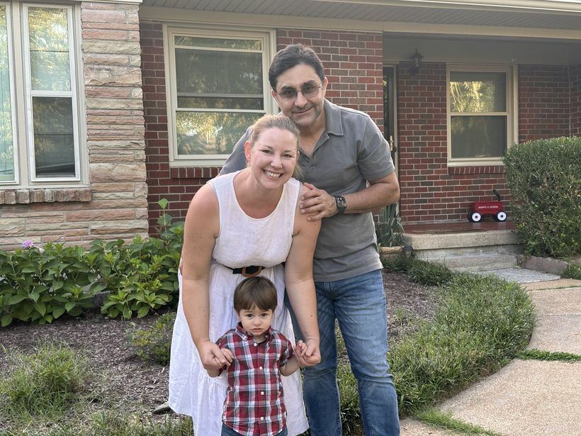 Winston Farzan and his family in Nashville